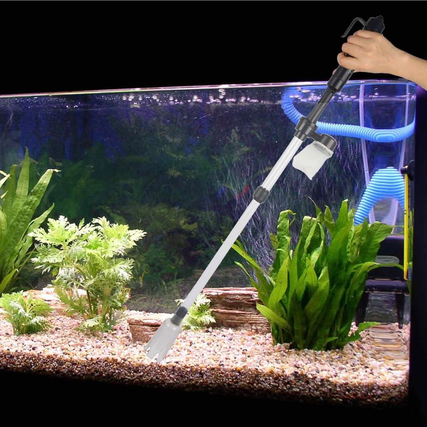 Battery-Operated Aquarium Vacuum Gravel Cleaner - Scholarly Exotics LLC