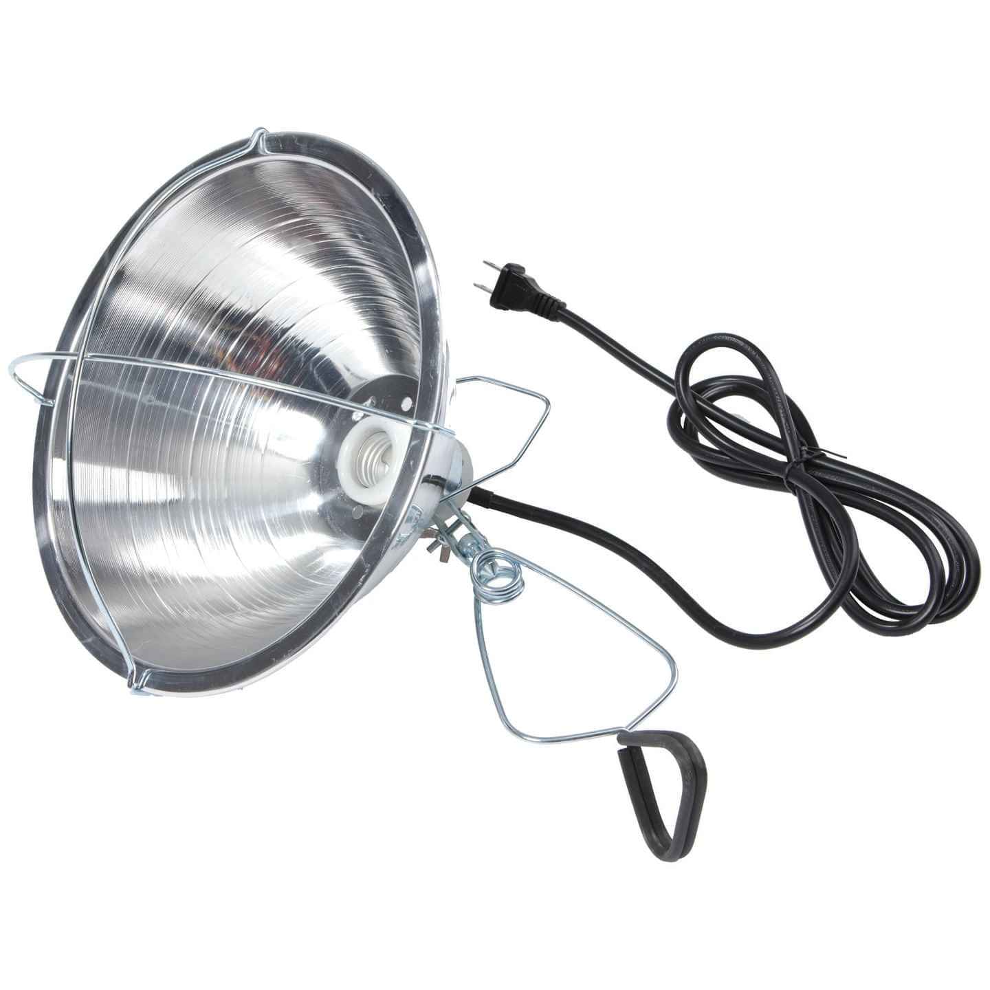 Clamp-On Brooder Heat Lamp for Chicks & Poultry - Compatible with 250W Red & Clear Heat Bulbs