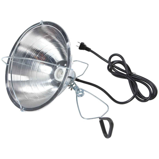 Clamp-On Brooder Heat Lamp for Chicks & Poultry - Compatible with 250W Red & Clear Heat Bulbs