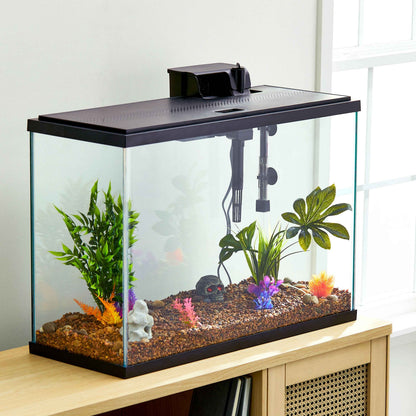 29 Gallon Aquarium Starter Kit, Black