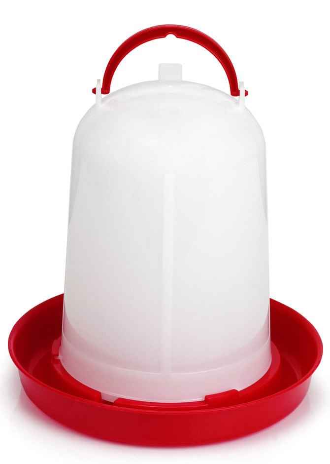 Economy Plastic Poultry Waterer – Durable Snap-Together Chicken Waterer, 1.5L / 3L / 5L