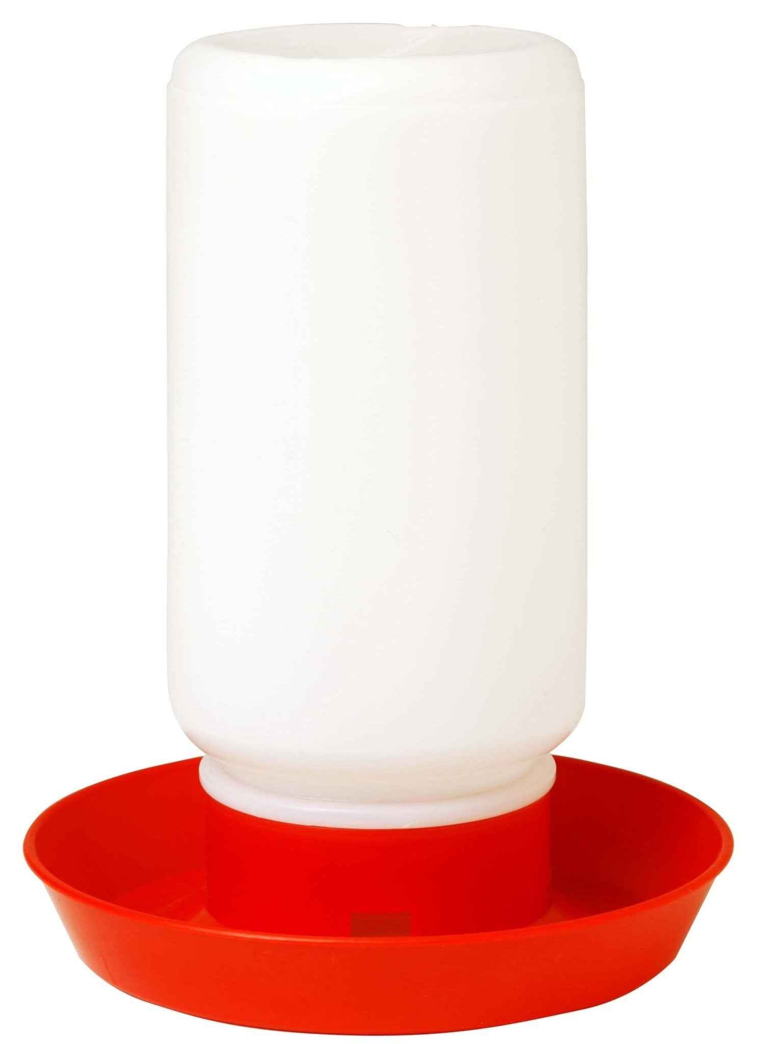 Little Giant 1 Quart Chicken Feeder & Waterer – Plastic Screw-On Jar & Base (Sold Separately)