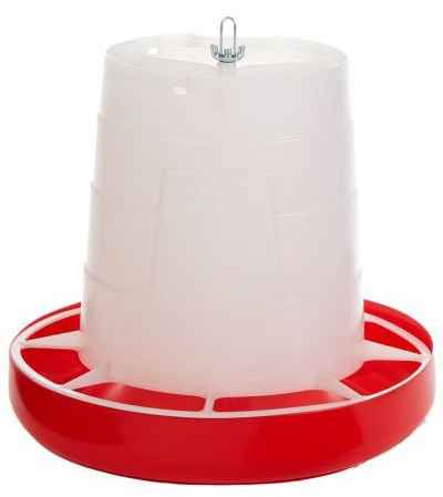 Little Giant Deluxe Hanging Feeder with Lid – 22 lb Capacity for Poultry & Chickens