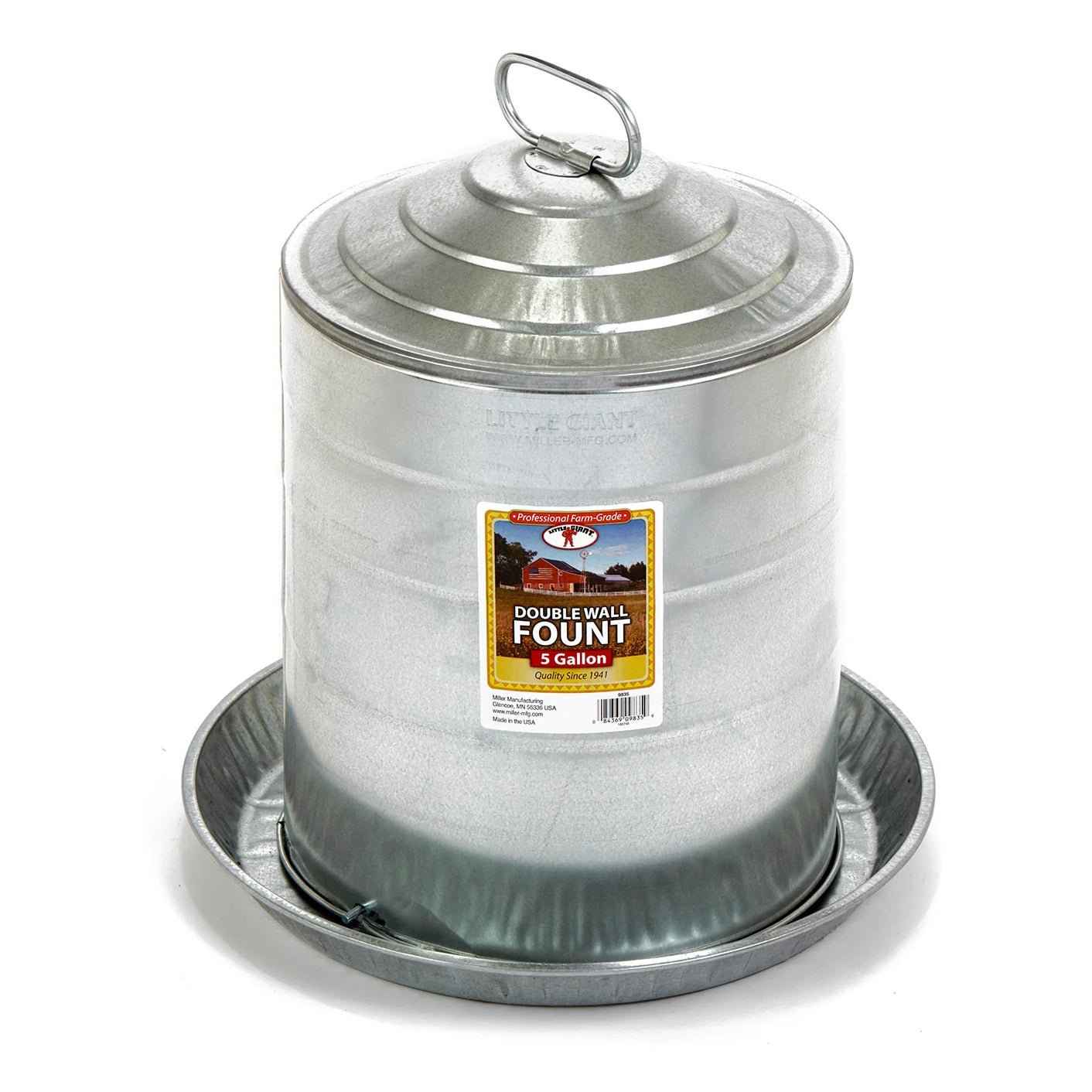 Little Giant Double Wall Fountain Poultry & Chicken Waterer