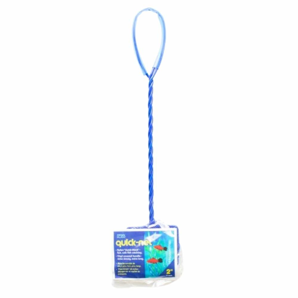 Penn-Plax QN2 Quick Net 2"x1.75" Fish Aquarium Net Blue 1 Unit