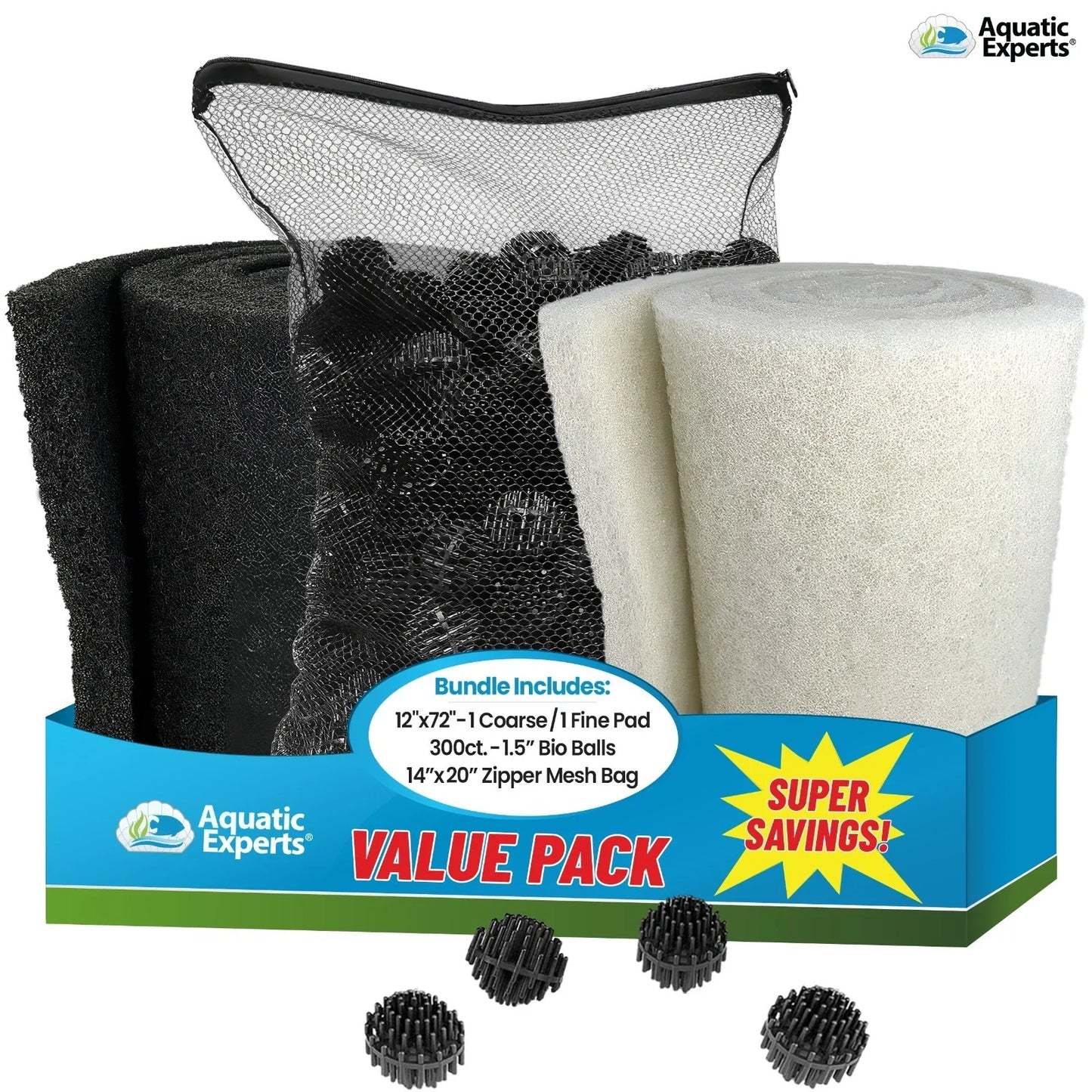 Koi Pond Coarse Filter Pad Black Bulk Roll – Durable Media