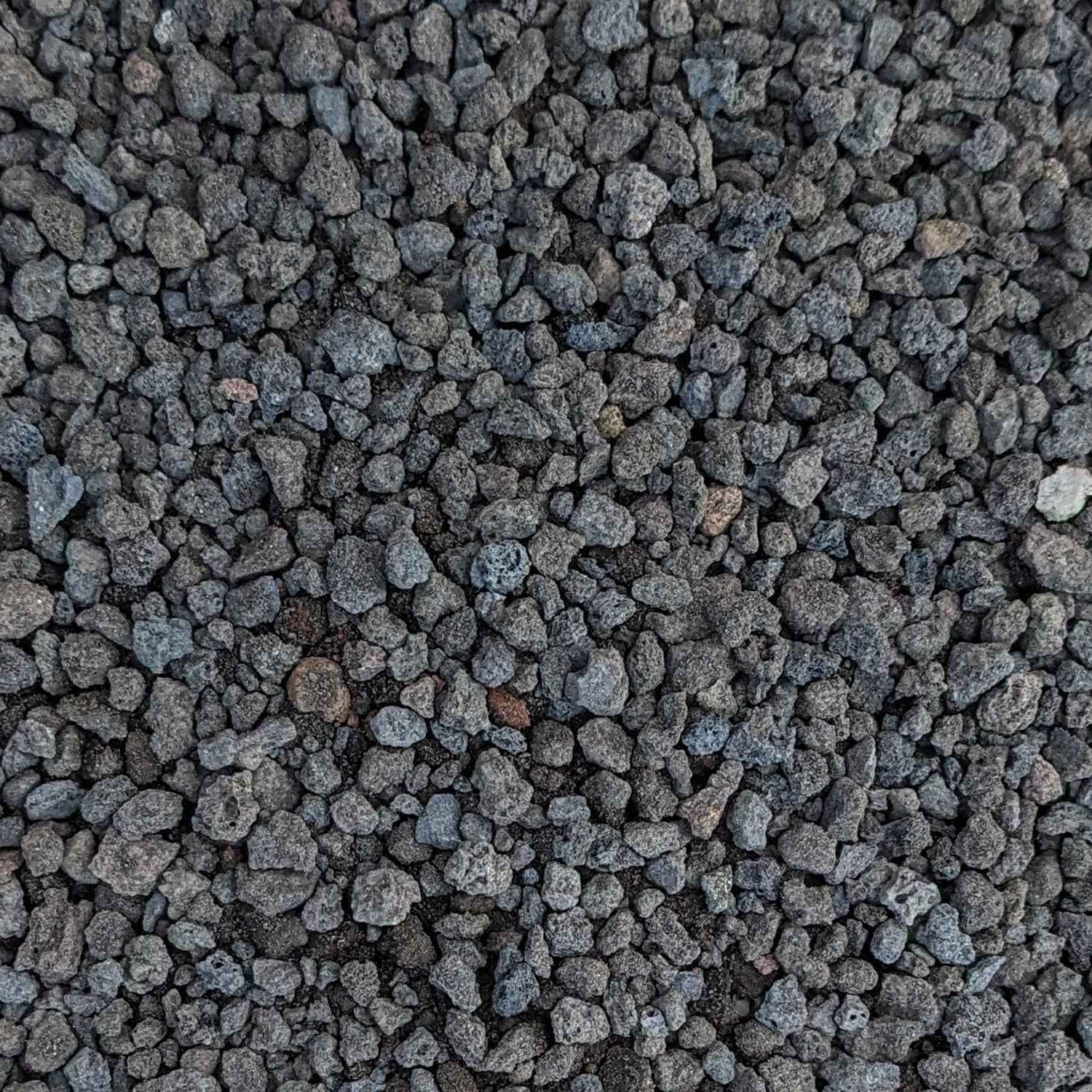 Black Lava Rocks 1/4" Natural Horticultural Volcanic Rock (Basalt) for Drainage and Decoration
