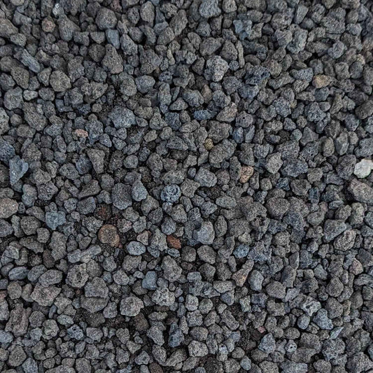 Black Lava Rocks 1/4" Natural Horticultural Volcanic Rock (Basalt) for Drainage and Decoration